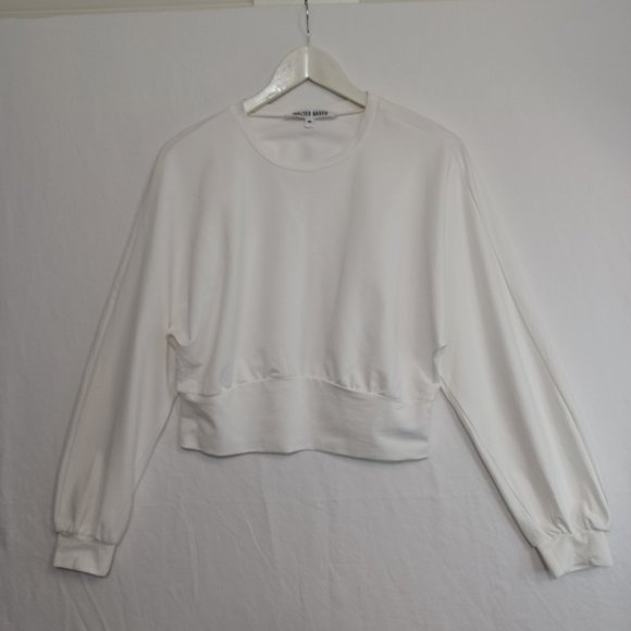 Walter Baker Tops - Walter Baker Cropped Top White Stretch